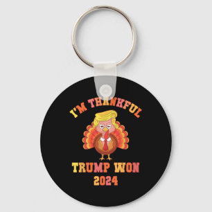 Llavero Divertido estoy agradecido Trump 2024 Ganamos Hace