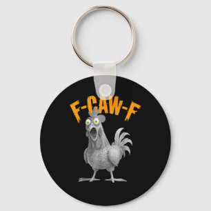 Llavero Divertido F Caw F Pollo Clásico Estilo Retro
