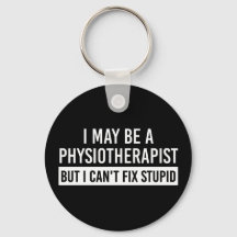 Divertido fisioterapeuta dice regalos PT