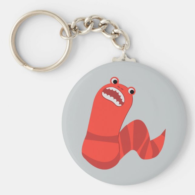 Llavero Divertido gusano mongol de muerte Personalizado (Frente)