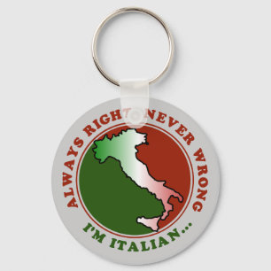 Llavero Divertido italiano obstinado