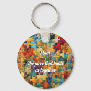 Llavero Divertido Jigsaw tema editable