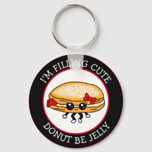 Llavero Divertido Kawaii Style Jelly Donut Puns Keychain
