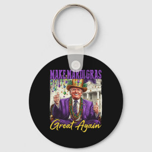 Llavero Divertido Mardi Gras Donald Trump Mardi Gras Ameri