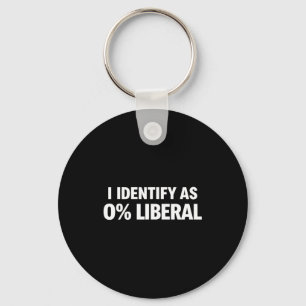 Llavero Divertido me identifico como 0% liberal declaració