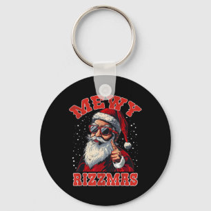 Llavero Divertido Mewy Rizzmas Santa Maullando Rizz Hombre