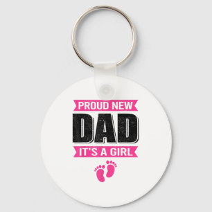 Llavero Divertido Orgulloso Nuevo Padre Es Una Niña Regalo