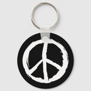 Llavero divertido PAinterly PEACE SIGN  