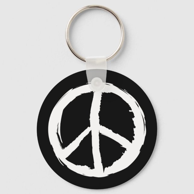 Llavero divertido PAinterly PEACE SIGN | (Anverso)