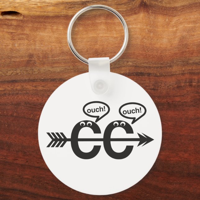 Llavero Divertido país cruzado ©Ouch! Cadena de claves de  (Anverso)