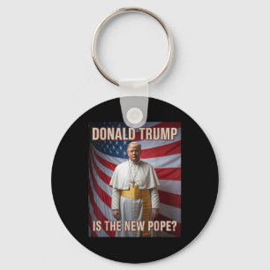 Llavero Divertido Papa y campeón; presidente Donald Trump,