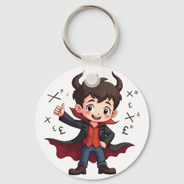 Llavero Divertido profesor de matemáticas Personalizado -  (Anverso)