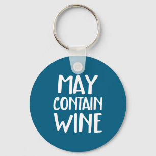 Llavero Divertido Puede Contener Vino