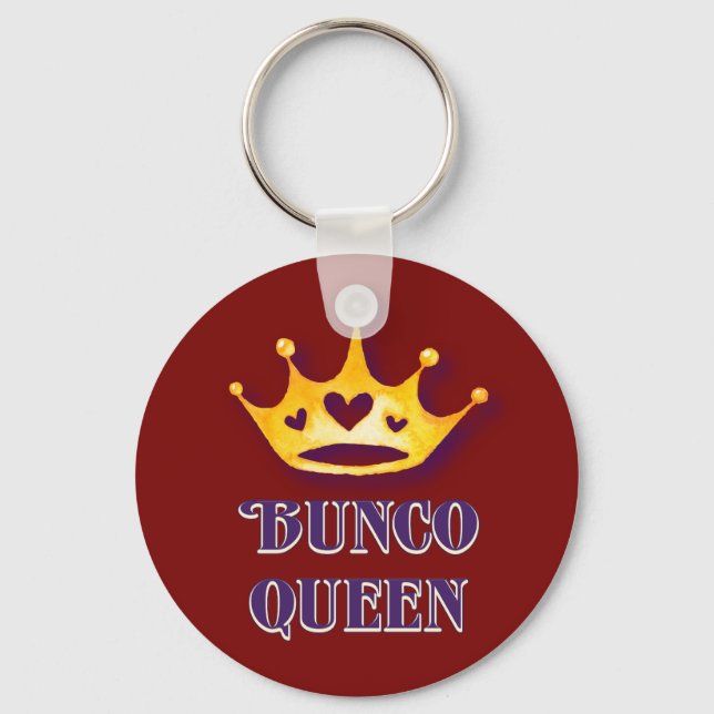 Llavero Divertido Red Bunco Queen (Anverso)