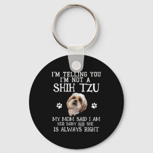 Llavero Divertido regalo de Shih Tzu Shihtzu para mamá beb