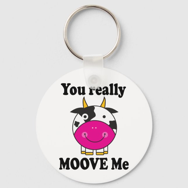 Llavero Divertido regalo de Valentine Moove Me Cow (Anverso)