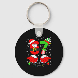Llavero Divertido Seis Siete 67 Meme 6 7 Elfo Santa Navida