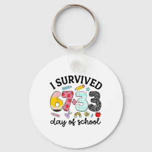 Llavero Divertido Sobreviví 100 Días De Celebración Escola