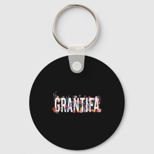 Llavero Divertido Soy Grantifa Vintage Floral Mujeres
