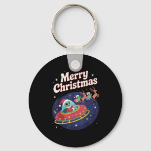 Llavero Divertido trío extranjero Navidades feos Santa Hat