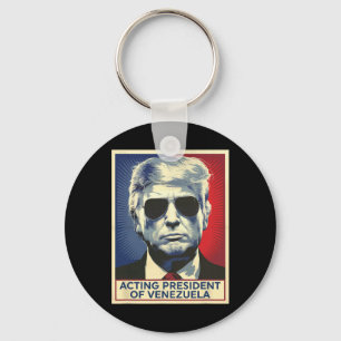 Llavero Divertido Trump actuando como Presidente de Venezu