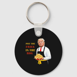 Llavero Divertido Trump Comida Rápida Ponga Las Papas Frit