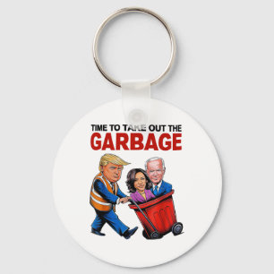 Llavero Divertido Trump Lover - Tiempo De Sacar El Garbyge
