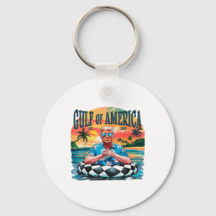 Llavero Divertido Trump Shirt Golfo De Estados Unidos Este