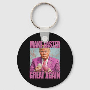 Llavero Divertido Trump Sostiene Huevos Hacen Pascua Grand