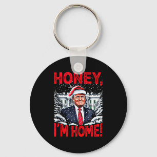 Llavero Divertido Trump Xmas Cielo Estoy En Casa Donald Tr