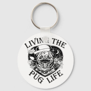 Llavero Divertido Vivir La Vida De Pug