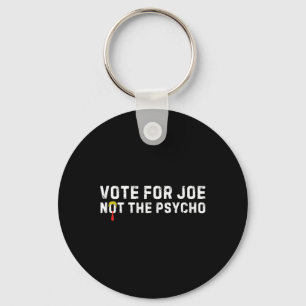 Llavero Divertido Voto De Trump Por Joe, No Por El Psicópi