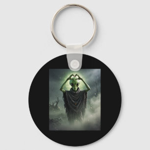 Llavero Divertido y espeluznante Poster de terror Hallo