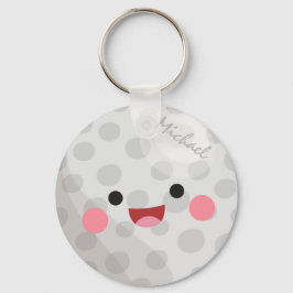 Llavero Divertido y feliz Kawaii Golf Ball Golf's Name Kid