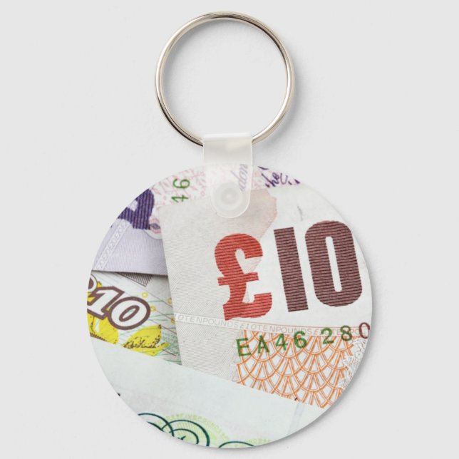 Llavero Divertidos Accesorios de patrones de dinero inglés (Anverso)