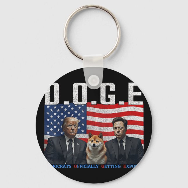 Llavero Divertidos demócratas, por ejemplo, ganándose ofic (Anverso)