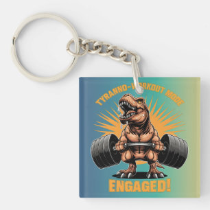 Llavero Divertidos ejercicios de gimnasia para dinosaurios