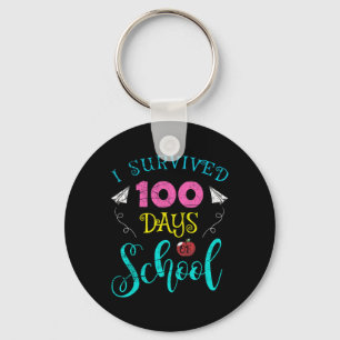 Llavero Divertidos Maestros Estudiantes Sobreviví A 100 Dí