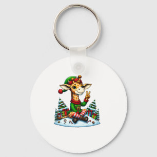 Llavero Divertidos Navidades de la mano de la paz Giraffe