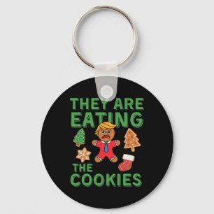 Llavero Divertidos Navidades de Trump - Comen La Galleta