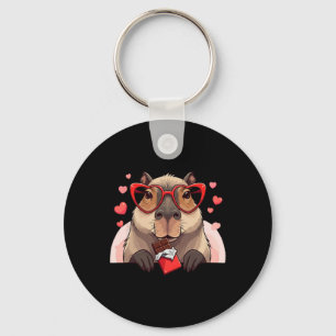 Llavero Diviértete Capybyra Corazón Chocolate San Valentín