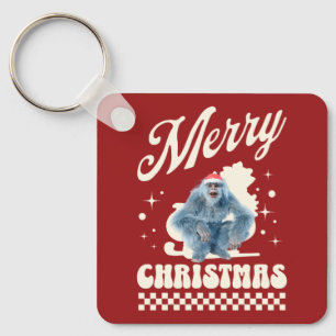 Llavero Diviértete con el Yeti de Navidad con Humor Festiv