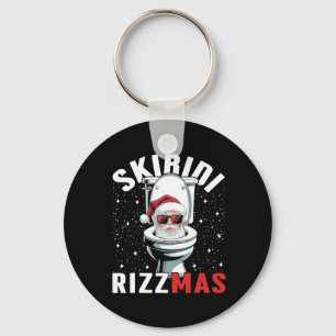 Llavero Diviértete con Santa del Inodoro Skibidi Rizzmas E