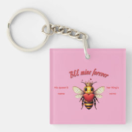 Llavero Diviértete con un Valentín de Abeja con Chiste 