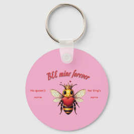 Llavero Diviértete con un Valentín de Abeja con Puns 