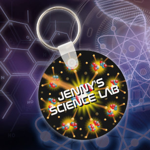 Llavero Diviértete en un laboratorio de ciencia genial per