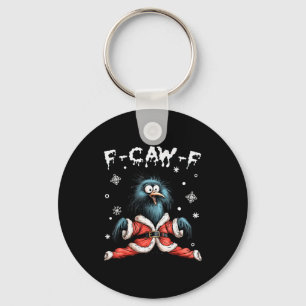 Llavero Diviértete F-caw-f Navidad Cuervo Santa Xmas Luz N