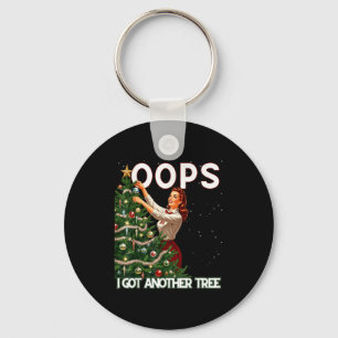 Llavero Diviértete Navidad Retro Ups Me Llegó Otro Árbol