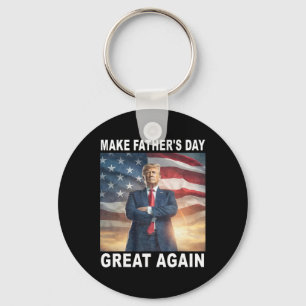 Llavero Diviértete Papá Trump Haz que el Día del Padre Sea