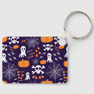 Llavero Diviértete patrón de Halloween